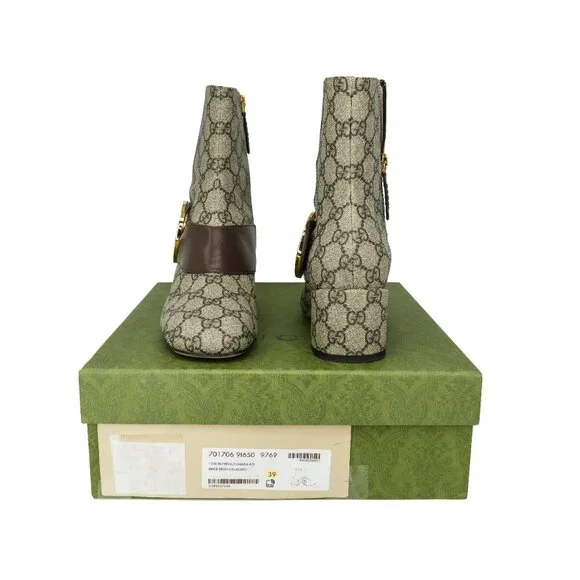 Gucci 701706 Blondie GG Supreme Ankle Boots - Picture 5 of 10
